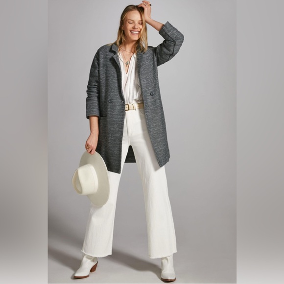 Anthropologie Sanctuary Longline Knit Blazer Gray Size XS - Picture 2 of 13